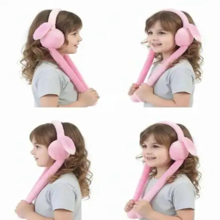 Cute Fluffy Moving Ears Muff