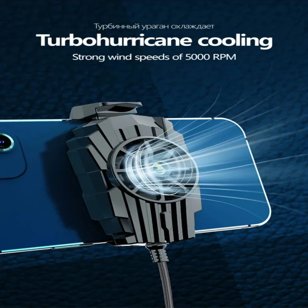 Universal Mini Back Clip Fan Cooler Radiator USB Portable Hurricane Heat Sink Phone Accessories