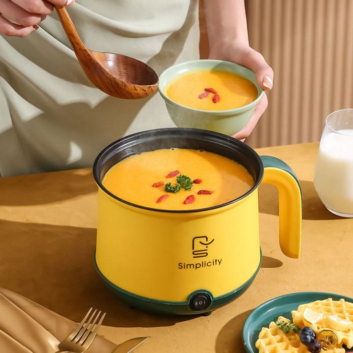 1.8L Electric Cooking Pot Stainless Steel Mini Rice Cooker| 600Watt