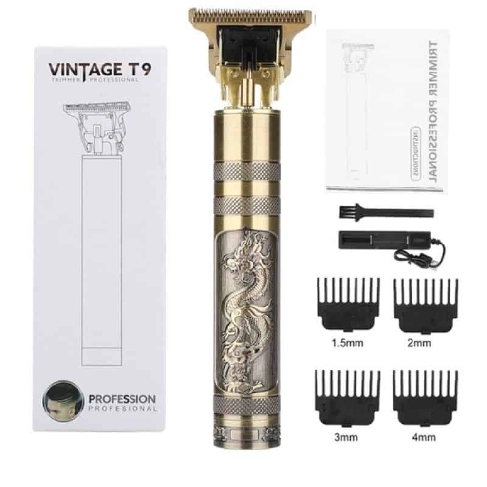 Trimmer Double Battery Vintage T9 Electric Professional Hair Clipper Hair Cutting Machine Trimmer