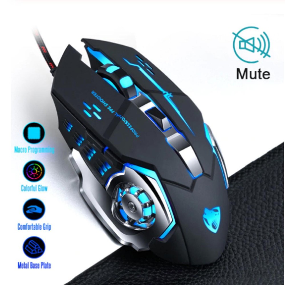 New Gaming Mouse GM9 DPI Adjustable Computer Optical LED Game Mice Wired USB Games Cable Silent Mouse for Professional Gamer