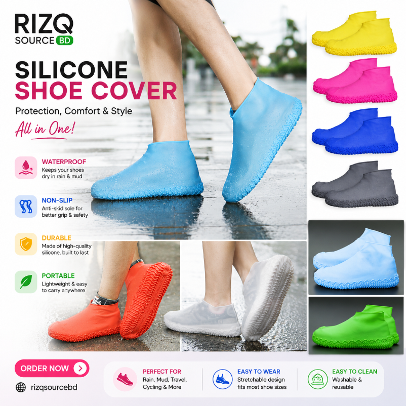 Reusable Silicone Waterproof Shoe Covers