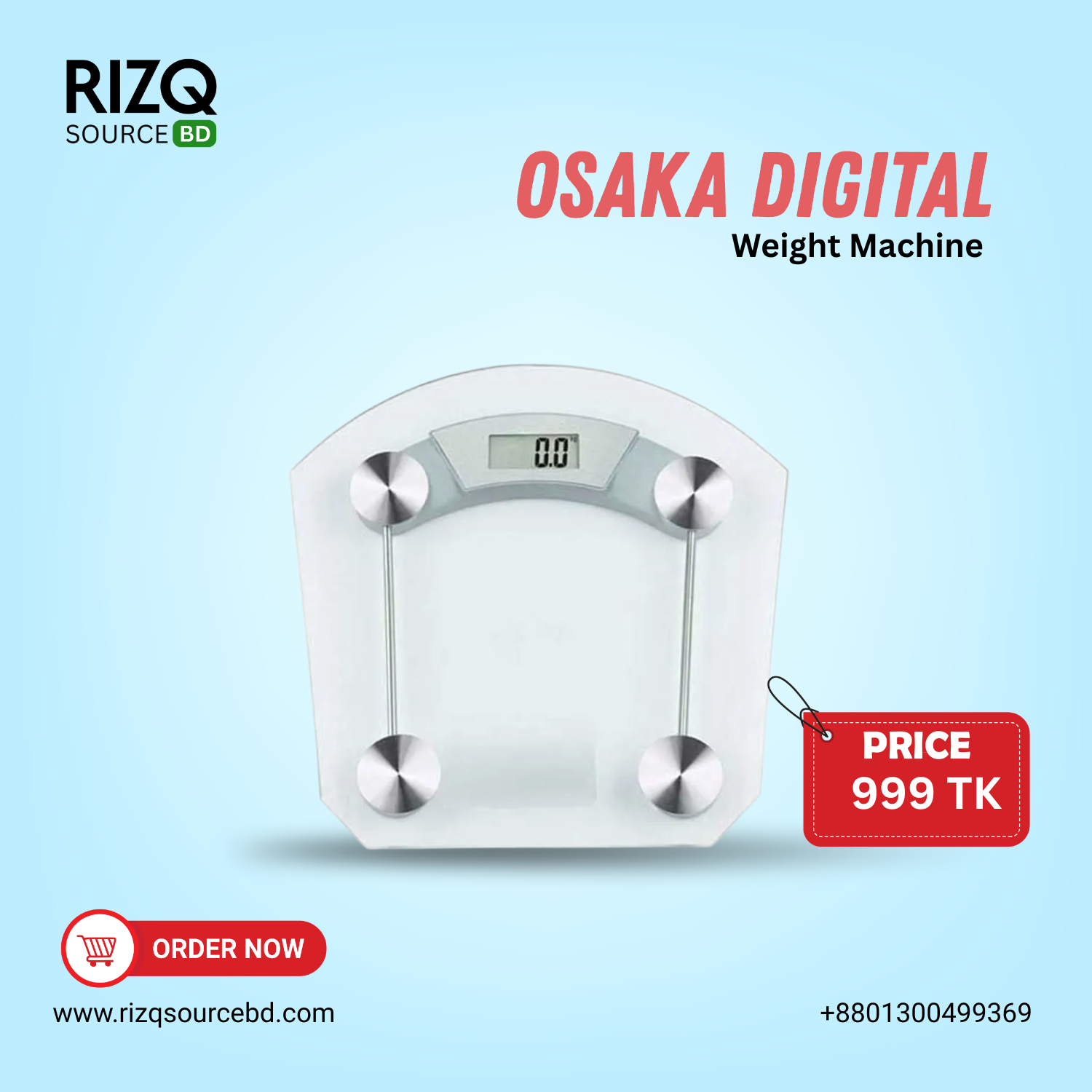 Osaka Digital Transparent Weight Machine